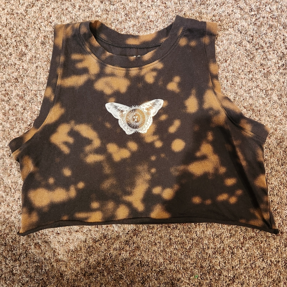 Hollister Women's Teens Tie Dye Cropped Tank Top - Size XS